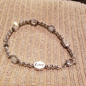 Swarovski and Sterling Silver Bracelet